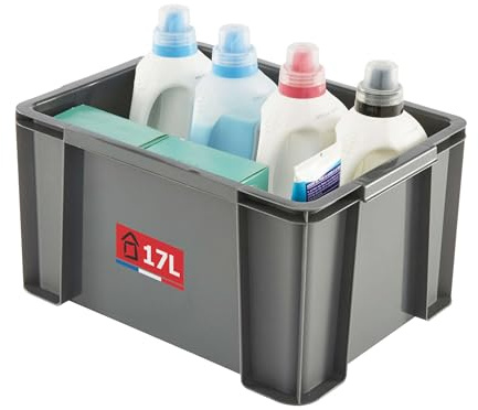 Sundis MASTER BOX, 17L - Modular und stapelbar - Anthrazitgrau, Grau