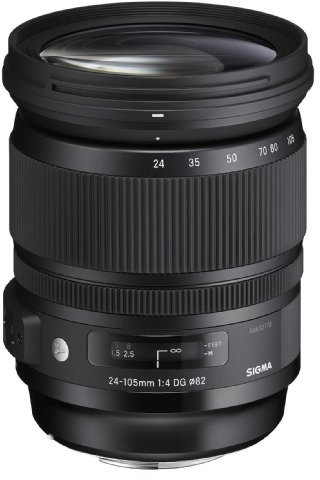 Sigma 24-105mm F4 DG OS HSM SLR Objectif standard - Lentilles et filtres d'appareil photo (SLR, 19/14, Objectif standard, 0,45 m, Tour, Canon,Nikon,Sigma,Sony)