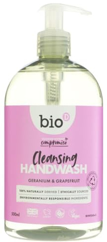 Bio-D Hand Sanitiser Geranium 500ml X 3 (Pack of 3)