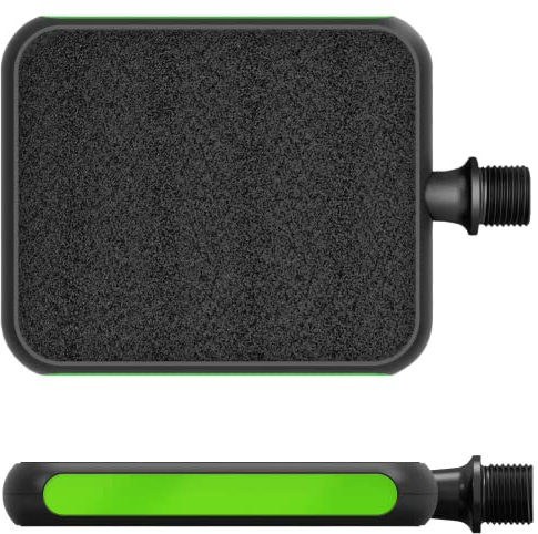 MOTOBICYCLES Fahrradpedale Urban Reflex Grün Mit Verstellbaren Pedal-Breiten | Cycle Testsieger | Glasfaserverstärktem Kunststoff - Für Fixie Bike, Singlespeed Fahrrad, BMX MTB Pedale u.v.m.