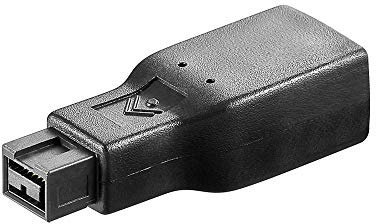 Wentronic FireWire+ Adapter (9-polig Stecker auf 6-polig Buchse) schwarz
