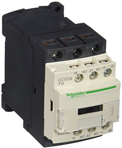 Schneider Electric TeSys Deca contactor,3P(3NO),AC-3/AC-3e,=440V 12A,110V DC coil,LC1D12FD