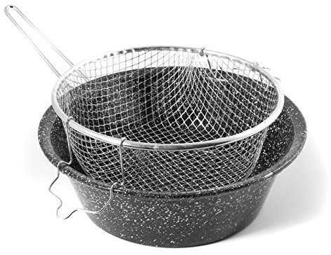 CERIANI Fryer ferro/porcellana cestino 32 pentole e preparazione