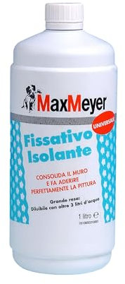 MaxMeyer Fissativo all'acqua per interni Isolante INCOLORE 1 L