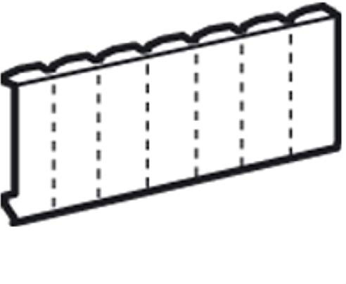 Obturateur 18 modules - Blanc