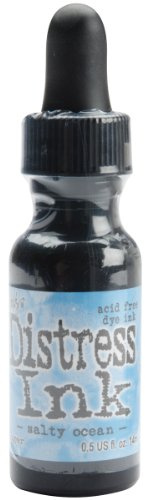 Ranger Tim Holtz Distress Ink Re-Inker, 0.5-Ounce, Salty Ocean