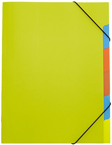 Pagna 41803-17 Ordnungsmappe, Funky School Trend PP, 5-teilig, grün