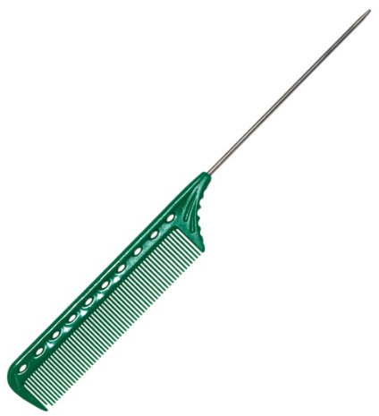 YS Park Y S 102 Professional Pin Tail Hair Comb Green