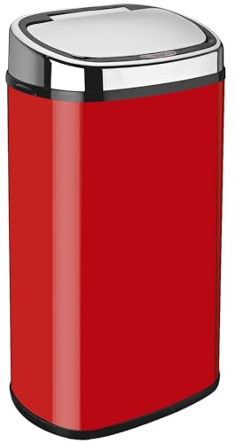 58L Red Auto Sensor Kitchen Waste Dust Bin Automatic Motor