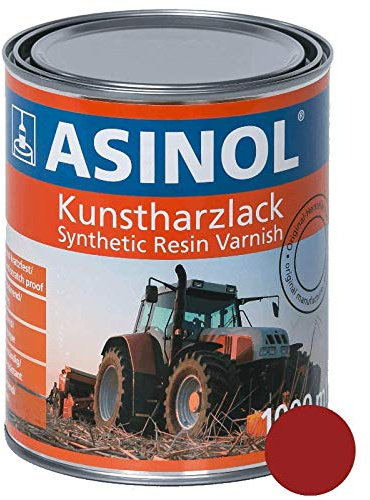 ASINOL DEUTZ ROT ALT 1000 ml Kunstharzlack Farbe Lack 1l Liter Dose