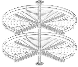 REJS THREE QUARTER KITCHEN CABINET 270 DEGREE CORNER CAROUSEL (Ø600, GREY)