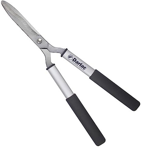 Darlac Lightweight Shear – Lightweight, Razor Sharp Garden Shears – Ideal for Precision Hedge Trimming & Topiary – Wavy Edged Carbon Steel Blades for Trapping Growth – Comfortable Grip – Easy to Use
