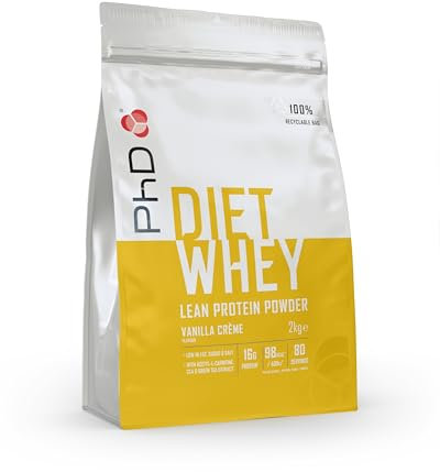 PhD Nutrition Diet Whey Protein Pulver 2kg Vanillecreme - High Protein Eiweißpulver für Diäten mit 20g Eiweiß pro Portion, Informed Protein (Verpackungsoptik kann variieren)