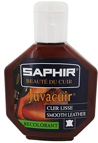 SAPHIR | Juvacuir 75 ml | Renovador de Color para Cueros Lisos (Habano Medio 35)