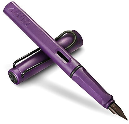 Safari Limited Edition Dark Lilac Fountain Pen with Extra-Fine Nib by Lamy