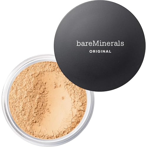 bareMinerals Original Loose Powder Foundation SPF 15, Clean Mineral Powder Face Makeup, Sheer-to-Full Coverage, Talc-Free, Non-Comedogenic, Vegan