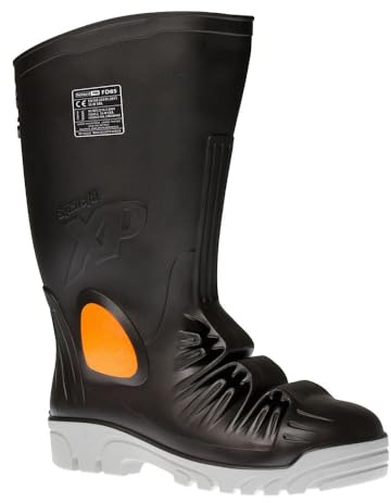 Portwest Botte de sécurité Wellington Mettamax S5 M, Couleur: Noir, Taille: 46, FD85BKR46