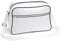BagBase Retro Shoulder Bag, White / Black, ca. 40 x 28 x 18 cm