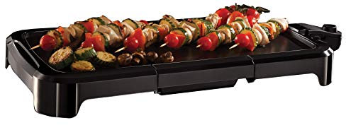Russell Hobbs 19800-56 Teppan-Yaki Tischgrill Classics, 50 x 26 cm große Grillfläche, antihaftbeschichtete Grillplatte, 1500 Watt, schwarz