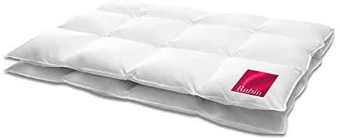 Hanskruchen 925.50.381 Rubin Daunendecke - 135 x 200 cm - Warm -100% Daunen, 840 gr.