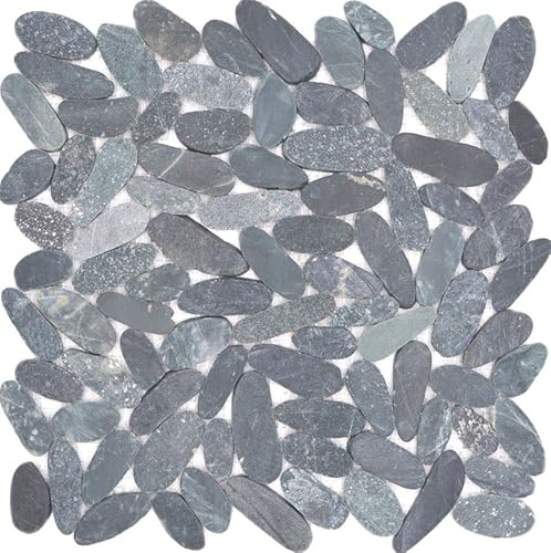 Mosaik-nätverk mosaikplatta kiselmosaik, mosaiksten format: 30–70 x 9 mm, bågstorlek: 305 x 305 mm, 10 bågar