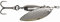 Turrall Dam Effzett Fast Water Spinners Silver 10 G