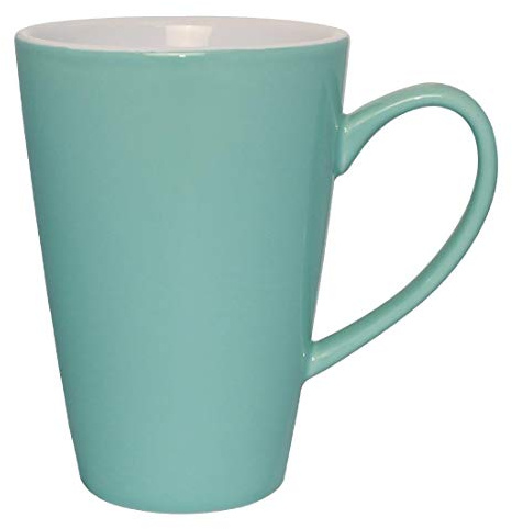 Olympia Cafe Latte Cups Aqua 340Ml 12Oz Porcelain Coffee Espresso Milk Mugs 12pc