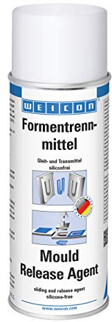 WEICON Spray Desmoldeante, 400ml,spray libre de silicona de alta calidad, previene eficazmente la adhesión, incoloro