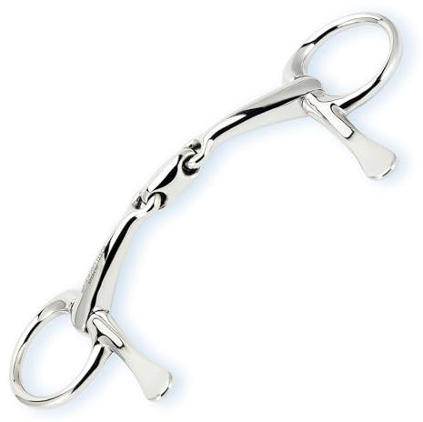 Stübben Gebiss 2231 1/2 Schenkeltrense Easy Control doppelt gebrochen - 13,5 cm - 14 mm - Edelstahl