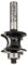 Bosch Accessories Professional 1x Halbstabfräser Standard for Wood (für Holz, Radius 6mm, Arbeitslänge 18.6mm, Ø Schaft 8 mm, Zubehör Fräsen)