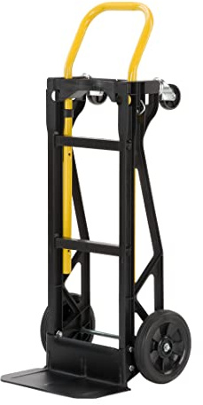 Harper Lightweight Glass Filled Nylon Plastic Convertible Hand Truck and Dolly, 400 lb. Capacity (PJDY2223A)