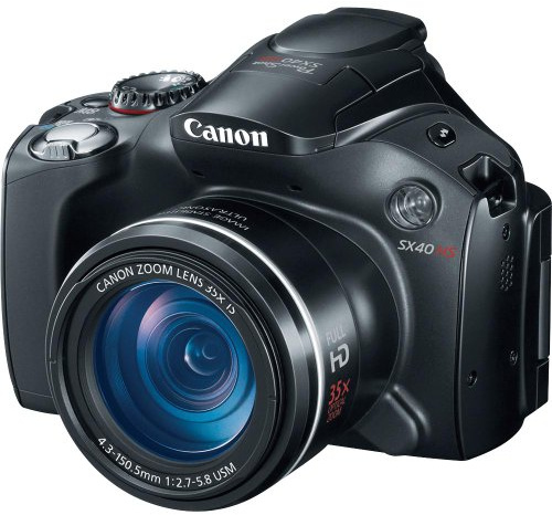 Canon SX40 HS 12.1MP Digital Camera with 35x Wide Angle Optical Image Stabilized Zoom and 2.7-Inch Vari-Angle Wide LCD