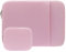 RAINYEAR Laptop Sleeve Compatible with 13.3 Inch Notebook Computer Chromebook, 13 Macbook Air A1369 A1466 Macbook Pro A1278 Protective Case Soft Bag with Front Pocket & Accessories Pouch(Pink)