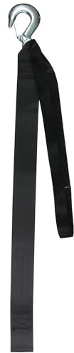STAR BRITE 15' Winch Strap with Forged Hook | Heavy-Duty Polyester for Personal Watercraft | 4,000 lb Capacity