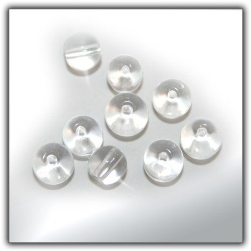 Pilkmaxx Glasperlen Transparent für Texas & Carolina Rig, Größe/Packungsinhalt:6mm / 10 Stück