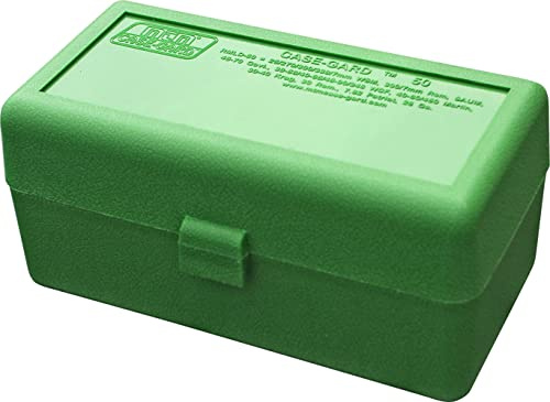 MTM 50 cajas de municiones redondas para rifle WSM, 45-70 (verde), 3.08 pulgadas (RMLD-50-10)