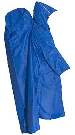 LOWLAND OUTDOOR Rucksackregenponcho, Blau, M