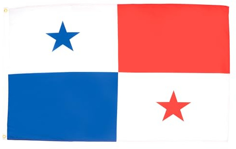 BANDIERA PANAMÁ 90x60cm - GRAN BANDIERA PANAMENSE 60 x 90 cm Poliestere leggero - Bandiere - AZ FLAG