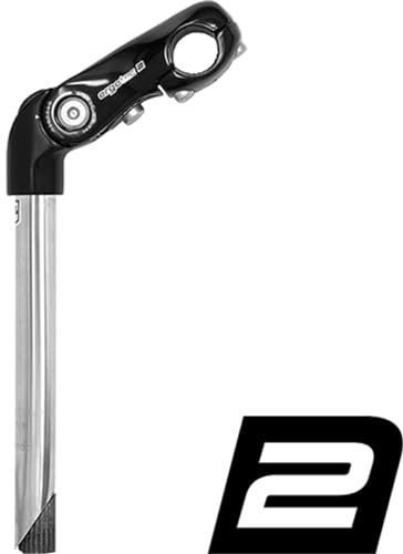 Humpert Kobra Vario Tube Vorbau Schaft 25,4x230mm Lenker Ø25,4mm schwarz/Silber Länge 90mm 2021