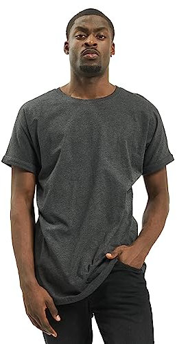 Urban Classics Men's Shaped Long Tee Camiseta, Charcoal, XL