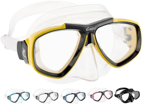 Cressi Focus Mask SIL CLEARL/Frame Yellow