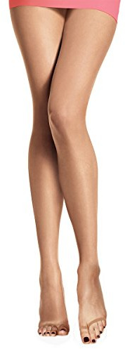 Fiore Collant femme tong - Orteils nus 15 deniers (4, Noir)
