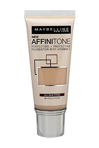3 x Maybelline Affinitone Unifying Foundation Cream 30ml - 16 Vanilla Rose