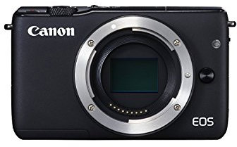 Canon EOS M10 Systemkamera (18 MP, 7,5cm (3 Zoll) Display, STM, WLAN, NFC, 1080p, Full HD) nur Gehäuse schwarz