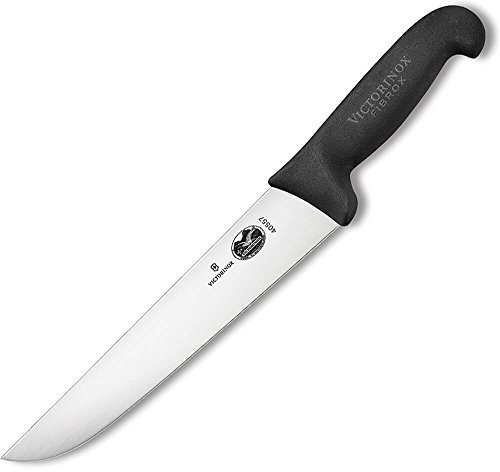 Victorinox, coltello da macellaio Fibrox, nero, lunghezza: 23 cm, 5.5203.23