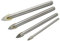 4pc Tools Ceramic Tile Glass and Mirror Drill Bit Set 4mm 6mm 8mm 10mm TE268