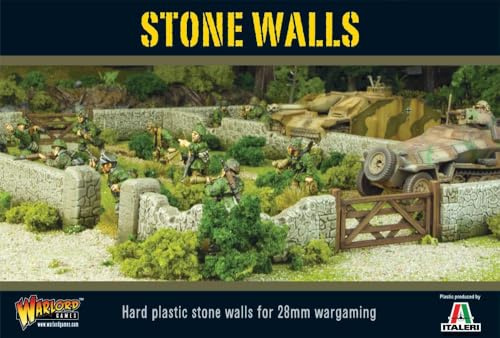 Warlord Games Stone Walls, Tabletop Model Plastic Scenery for Wargames