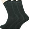 Loonysocks Herren 3 Paar Socken Ascona Merino Wolle, dunkelgrau,Gr.43-46