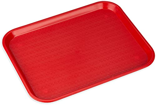 Carlisle Cafe Tray, Fast Food Restaurant Tray, 14 x 18, 1 Ct, Red