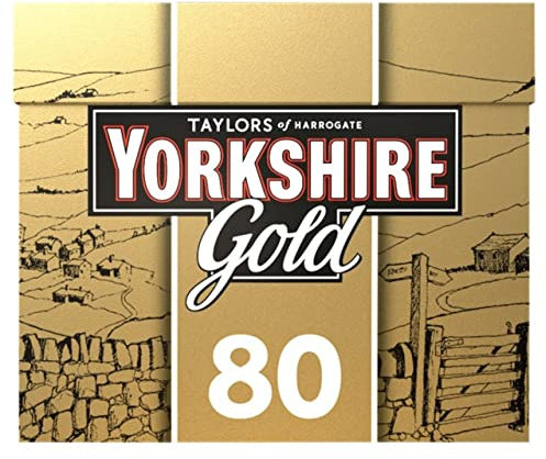 Yorkshire Tea Gold, Box of 80 Tea Bags (Pack of 1)